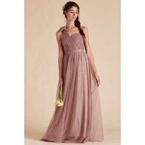 1445  NWT Birdy  Grey Christina Chiffon Convertible Bridesmaid Dress Sandy Mauve